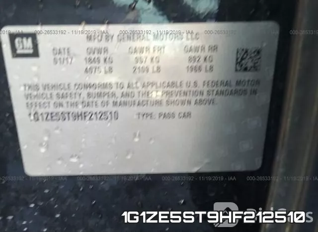 1G1ZE5ST9HF212510 фото 10