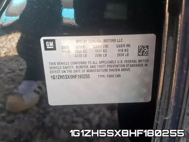1G1ZH5SX8HF180255 фото 2