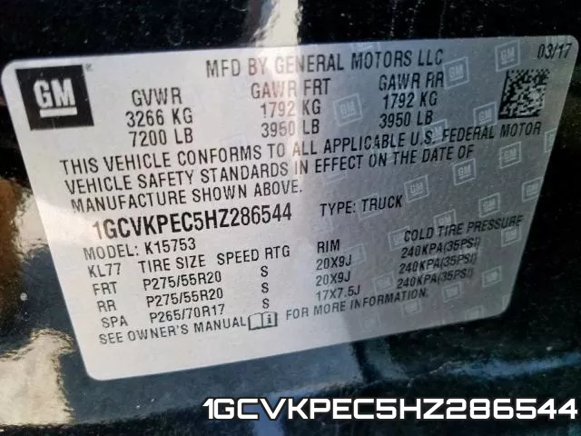 1GCVKPEC5HZ286544 фото 2
