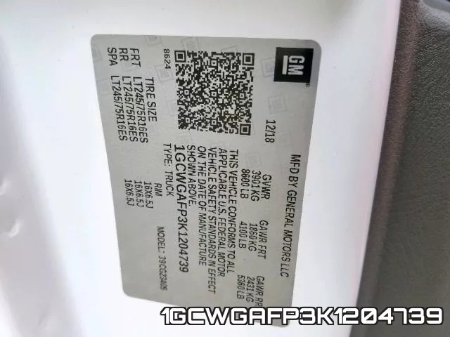 1GCWGAFP3K1204739 фото 2