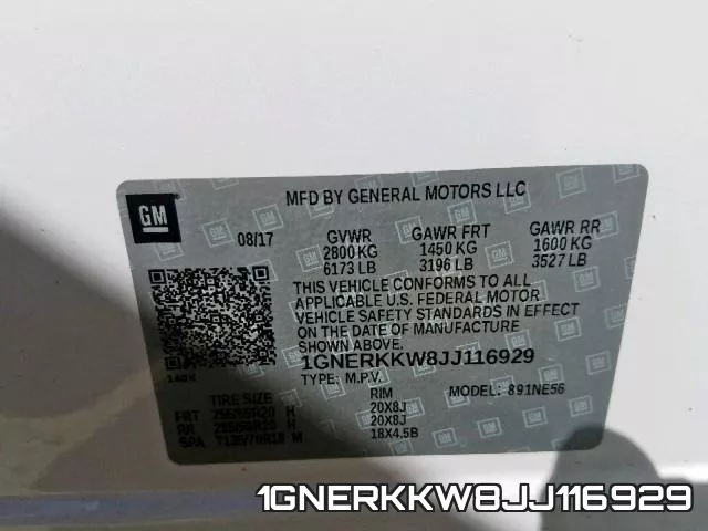 1GNERKKW8JJ116929 фото 2