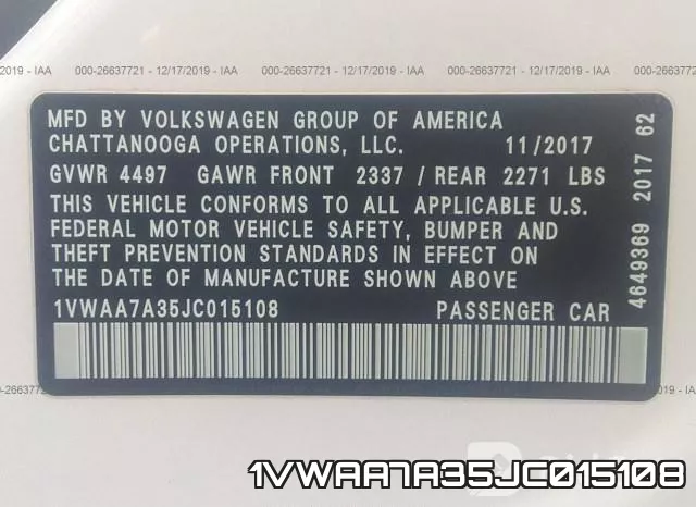 1VWAA7A35JC015108 фото 10