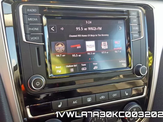 1VWLA7A30KC003202 фото 9