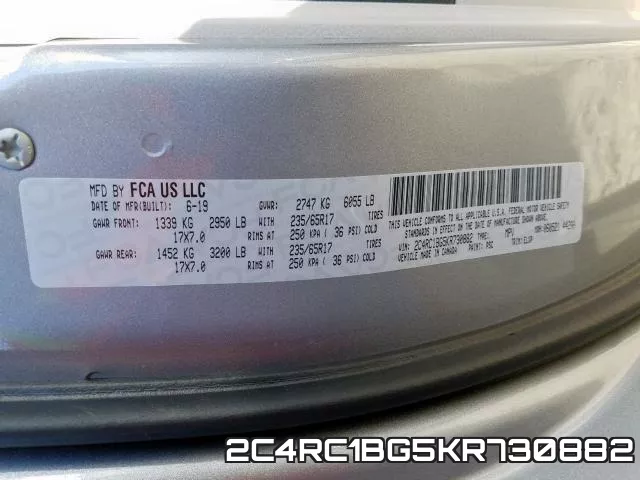 2C4RC1BG5KR730882 фото 2