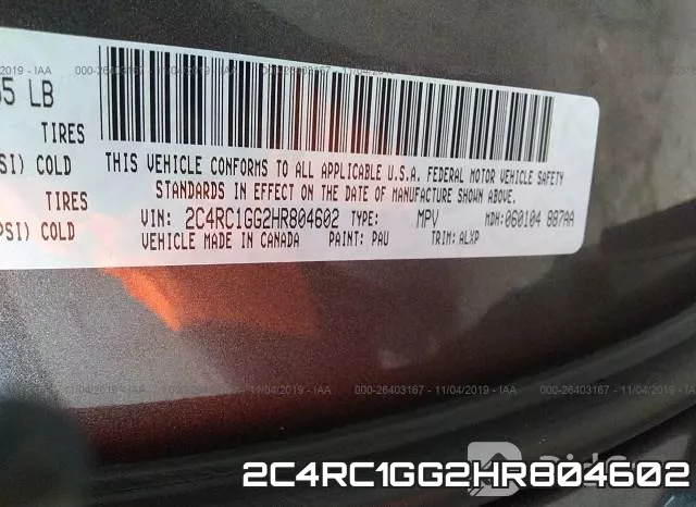 2C4RC1GG2HR804602 фото 7