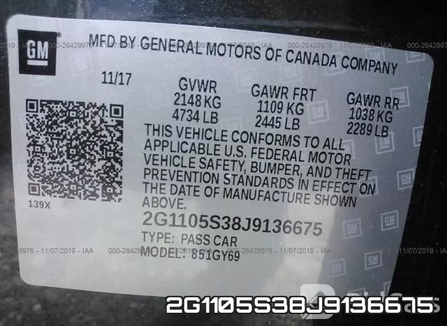 2G1105S38J9136675 фото 10
