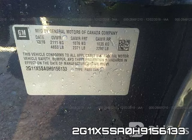 2G11X5SA0H9156133 фото 5