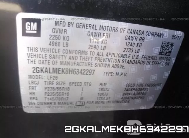 2GKALMEK8H6342297 фото 9