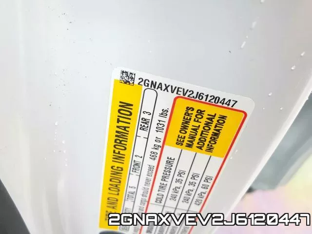 2GNAXVEV2J6120447 фото 2