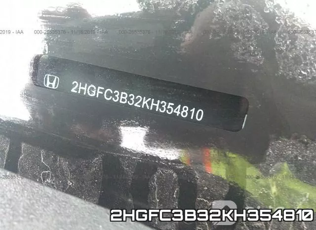 2HGFC3B32KH354810 фото 9
