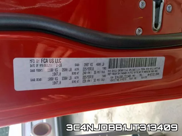3C4NJDBB1JT313409 фото 2