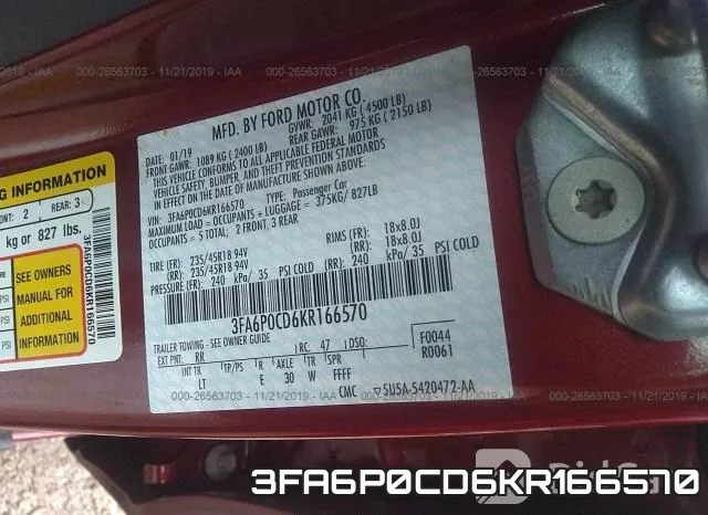 3FA6P0CD6KR166570 фото 10