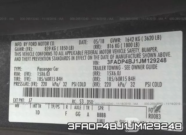 3FADP4BJ1JM129248 фото 10