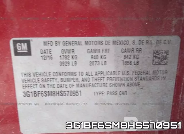 3G1BF6SM8HS570951 фото 10