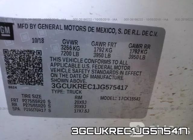 3GCUKREC1JG575417 фото 10