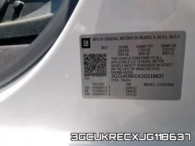 3GCUKRECXJG118637 фото 2