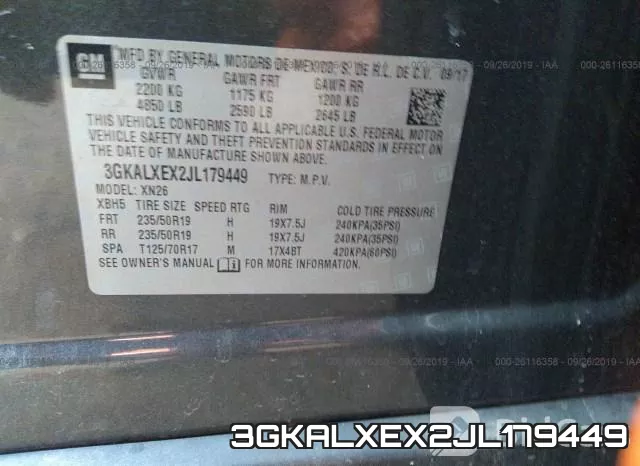 3GKALXEX2JL179449 фото 9