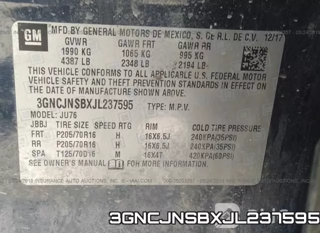3GNCJNSBXJL237595 фото 9