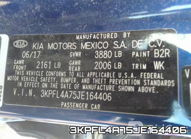 3KPFL4A75JE164406 фото 9