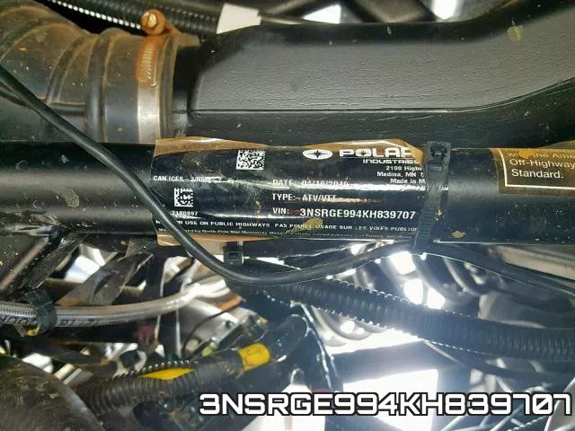 3NSRGE994KH839707 фото 2