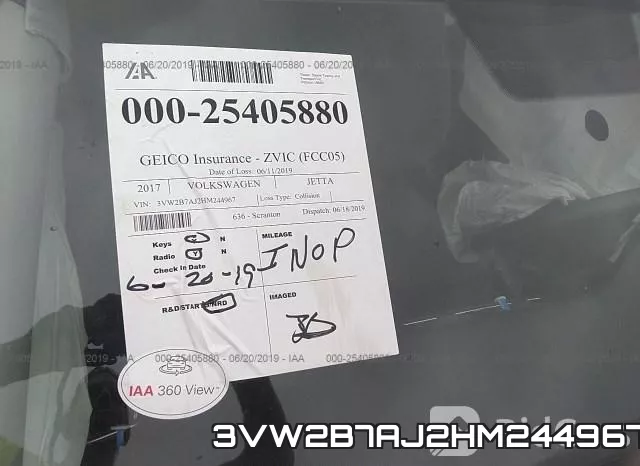 3VW2B7AJ2HM244967 фото 8