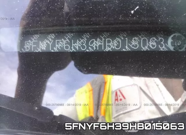 5FNYF6H39HB015063 фото 8