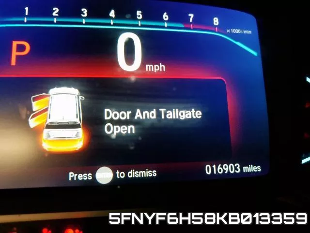 5FNYF6H58KB013359 фото 7
