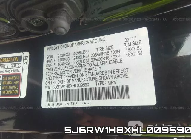 5J6RW1H8XHL009590 фото 10