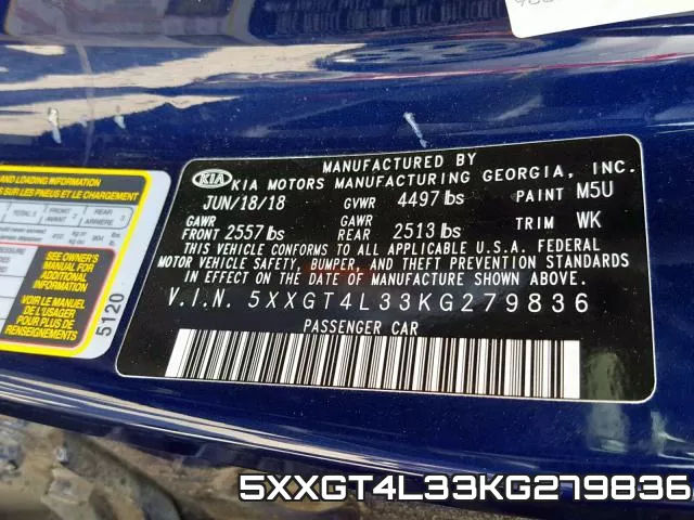 5XXGT4L33KG279836 фото 2