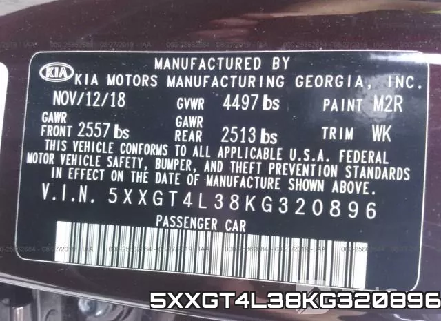 5XXGT4L38KG320896 фото 10