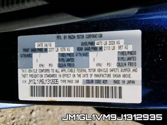 JM1GL1VM9J1312935 фото 2