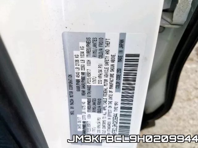 JM3KFBCL9H0209944 фото 2