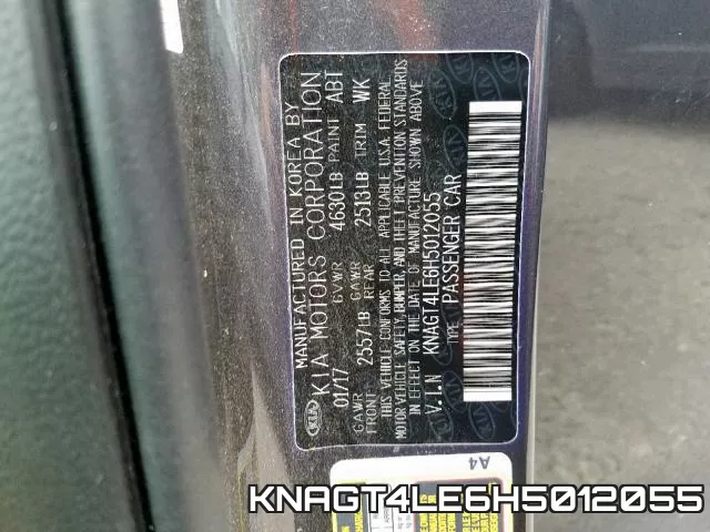 KNAGT4LE6H5012055 фото 2