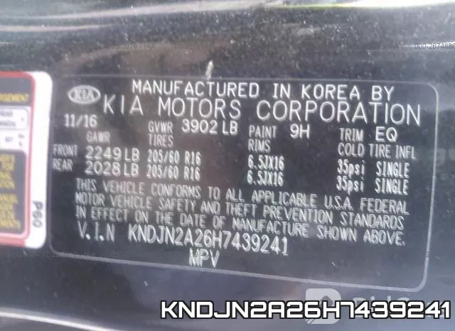 KNDJN2A26H7439241 фото 9
