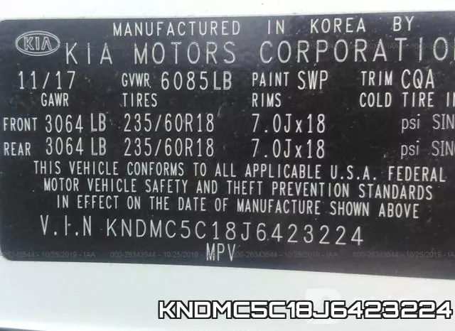 KNDMC5C18J6423224 фото 10