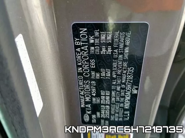 KNDPM3AC6H7218735 фото 2