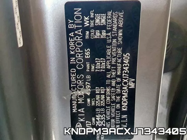 KNDPM3ACXJ7343405 фото 2