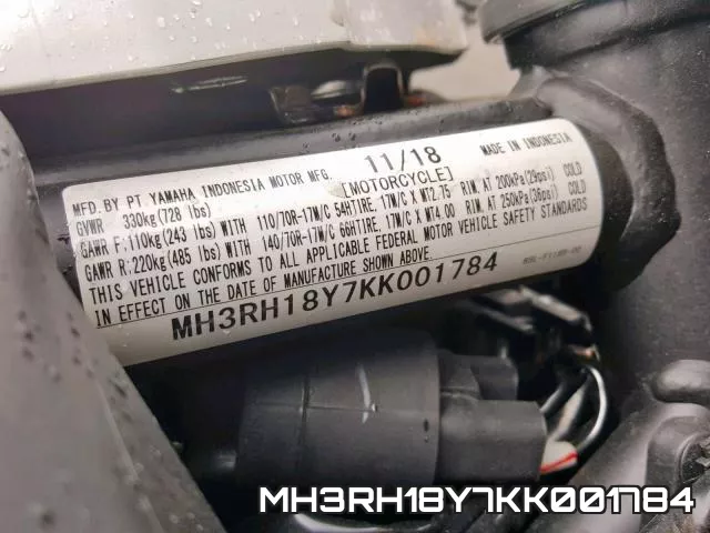 MH3RH18Y7KK001784 фото 2