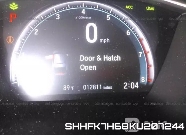 SHHFK7H68KU207244 фото 8