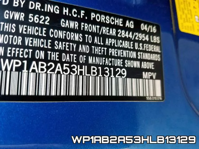WP1AB2A53HLB13129 фото 2
