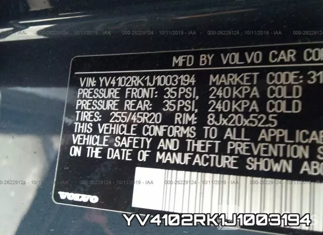 YV4102RK1J1003194 фото 9