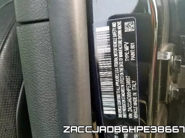 ZACCJADB6HPE38667 фото 2