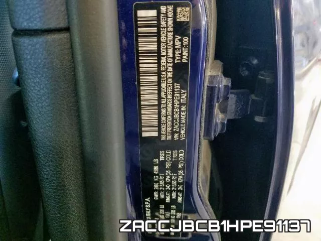 ZACCJBCB1HPE91137 фото 2