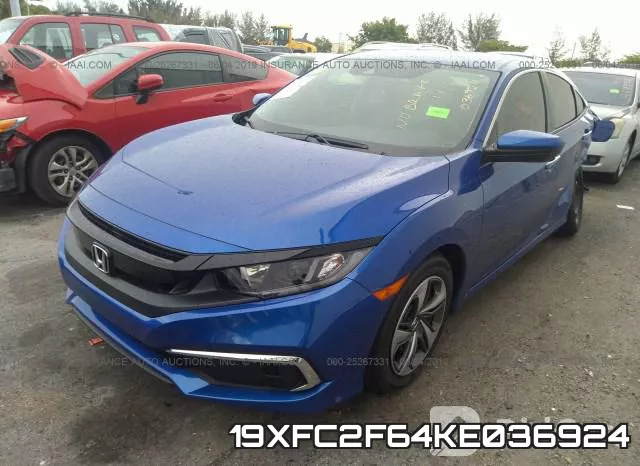 19XFC2F64KE036924 фото 3