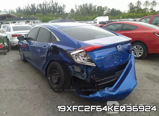 19XFC2F64KE036924 фото 4