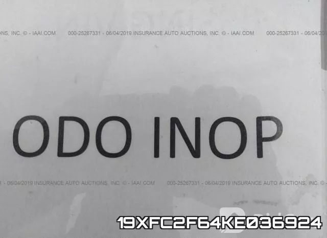19XFC2F64KE036924 фото 8