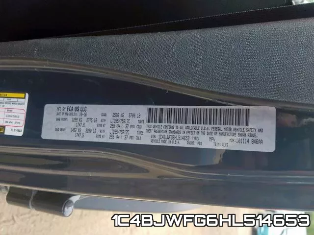 1C4BJWFG6HL514653 фото 2
