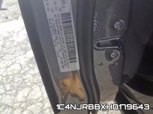 1C4NJRBBXHD179643 фото 2