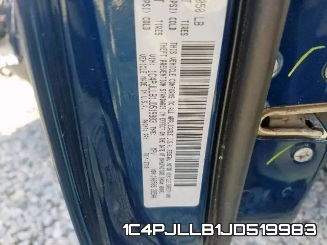 1C4PJLLB1JD519983 фото 2