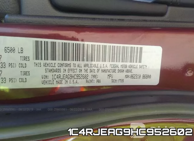1C4RJEAG9HC952602 фото 10